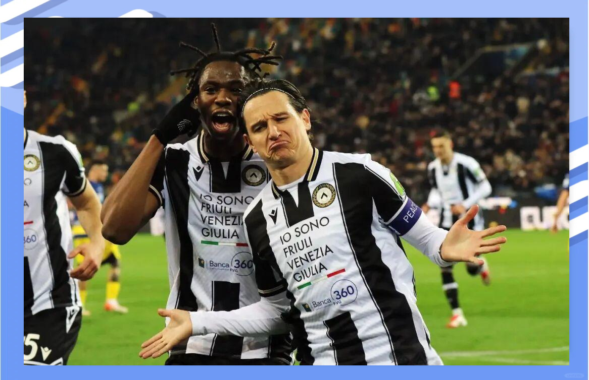 拉齐奥客场2-1取胜乌迪内斯